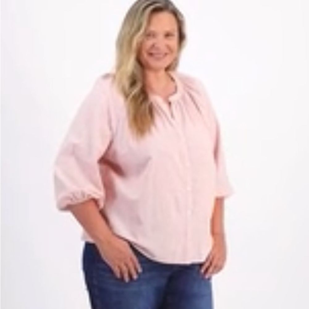 Style & Co Women's Pink Blouse- size 3x NWT